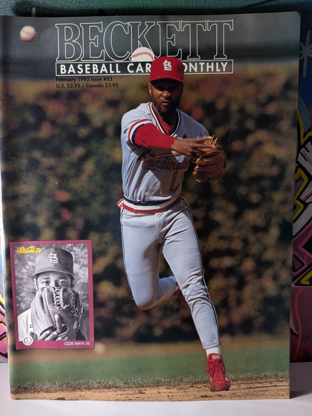 February 1992 ⚾ Ozzie Smith, St Louis Cardinals — Beckett Baseball Card Magazine